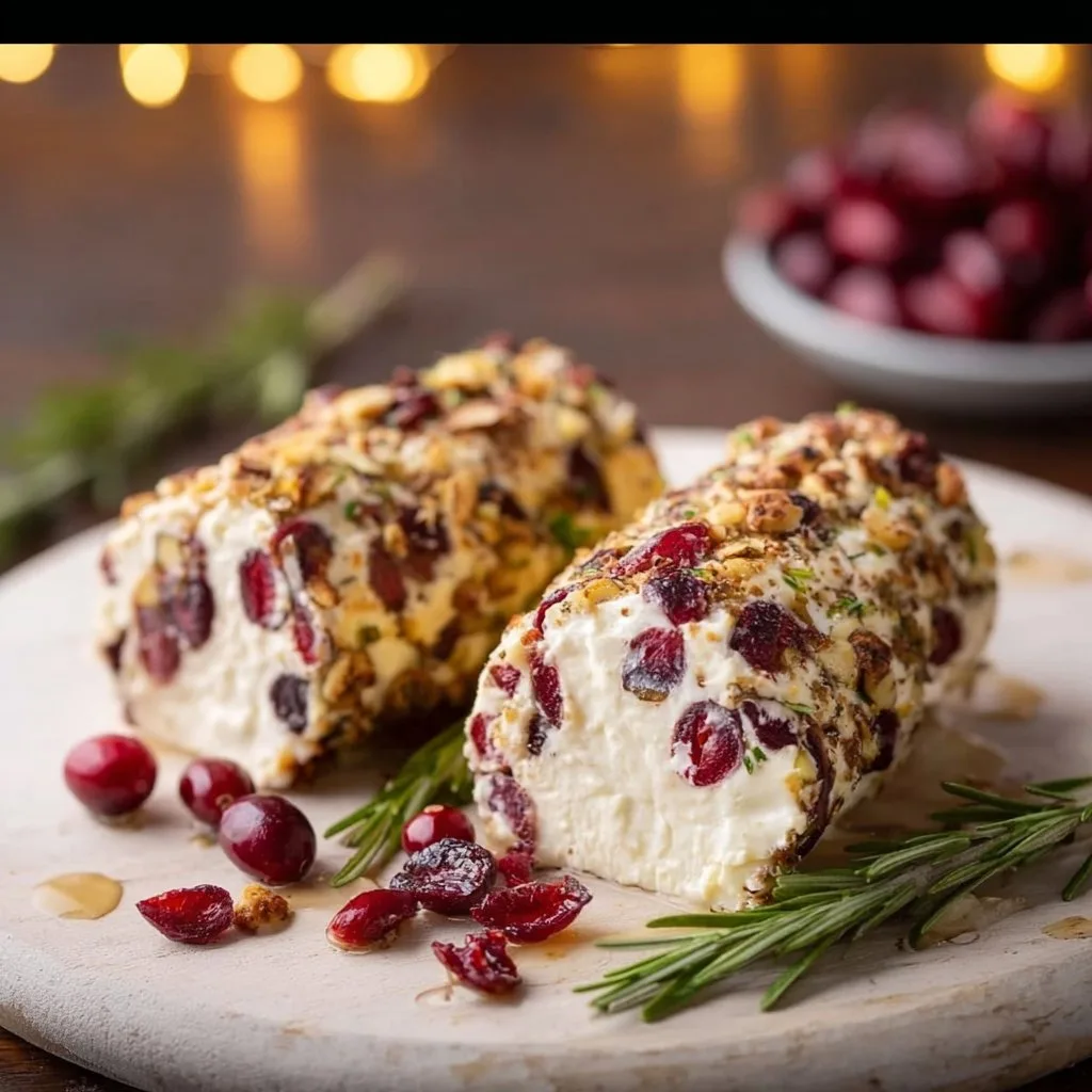 Cranberry Goat Cheese Logs
