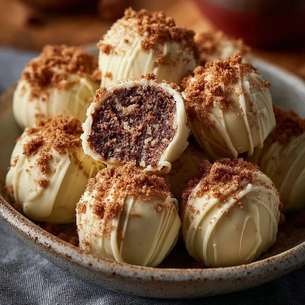 Gingerbread Truffles No-Bake White Chocolate Christmas Treats