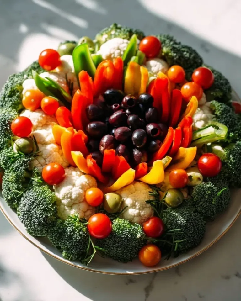 Festive garland made of colorful vegetables in a wreath form for seasonal decor