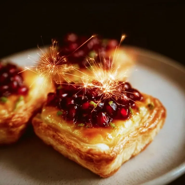 Delicious Fireworks Brie Tartlets served as appetizers.