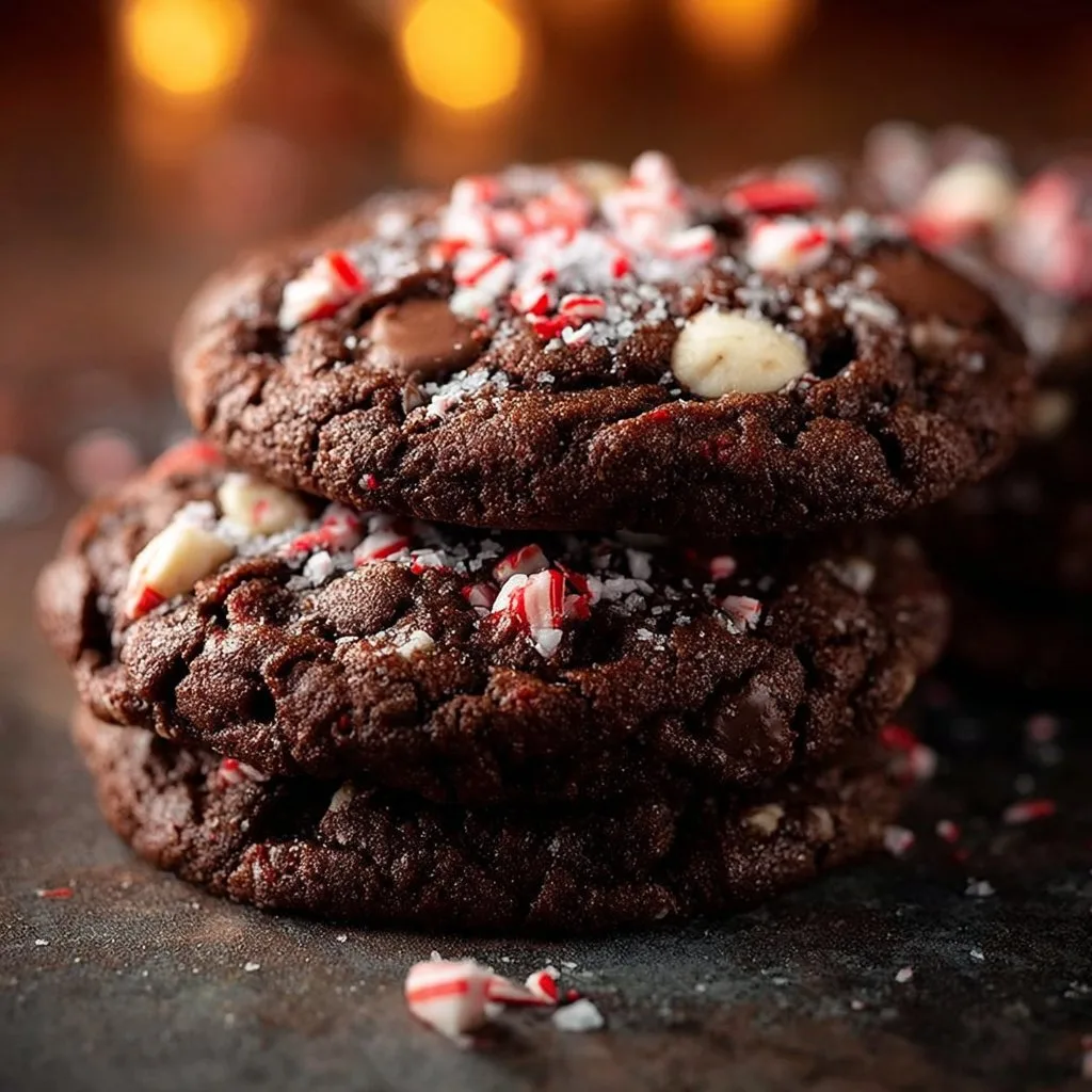 Double Chocolate Peppermint Cookies