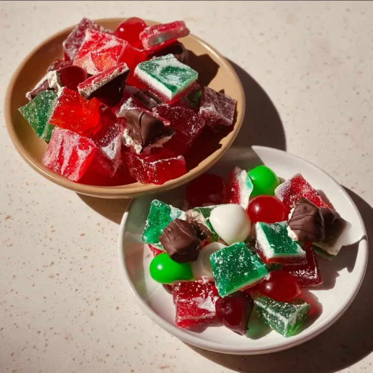Colorful Jingle Bell Rock Candy display for festive holiday celebrations