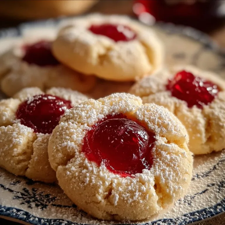 Delicious melt-in-your-mouth cherry shortbread cookies on a plate