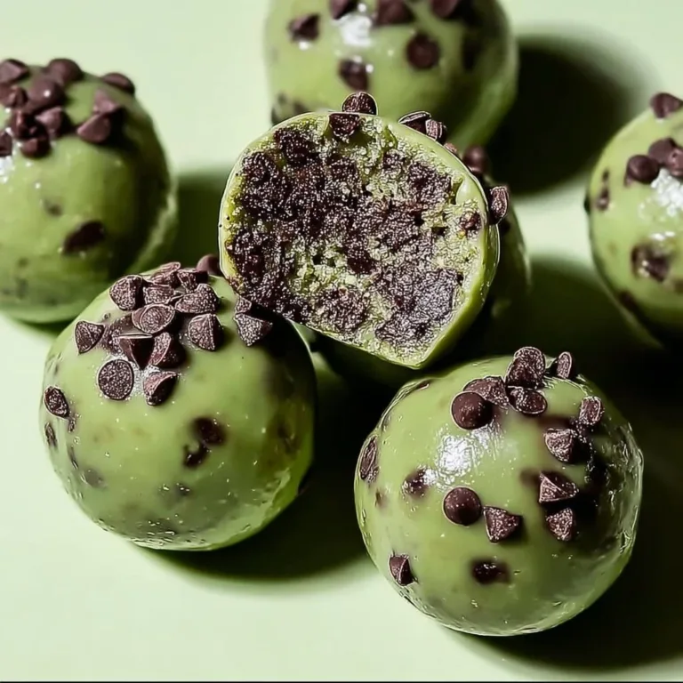 Healthy Mint Chocolate Chip Protein Balls for a tasty snack option