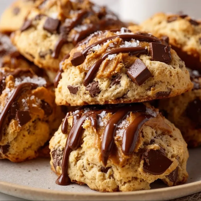 Peanut Butter Chocolate Swirl Scones on a plate ready to enjoy