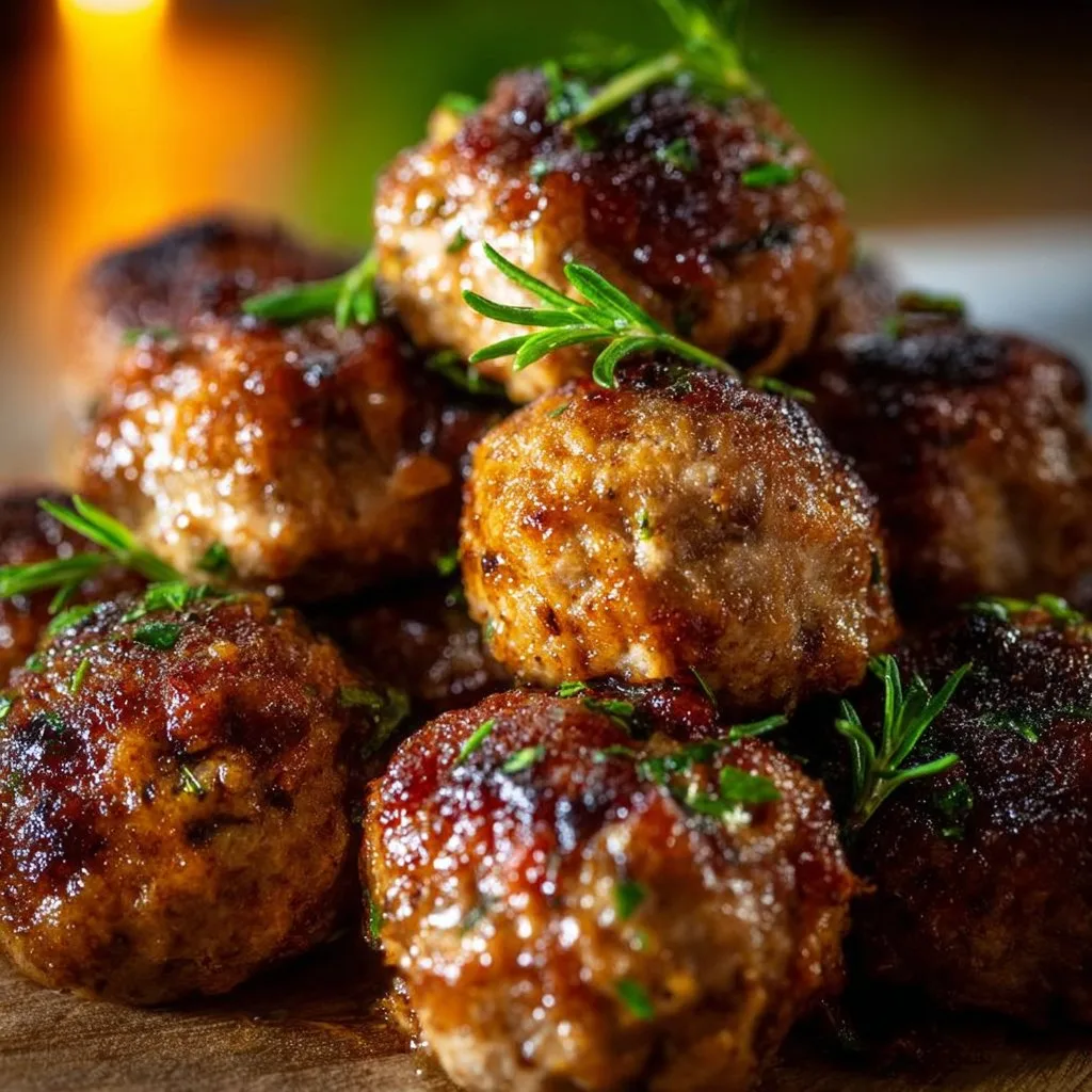 Healthy Apple Cider Turkey Meatballs