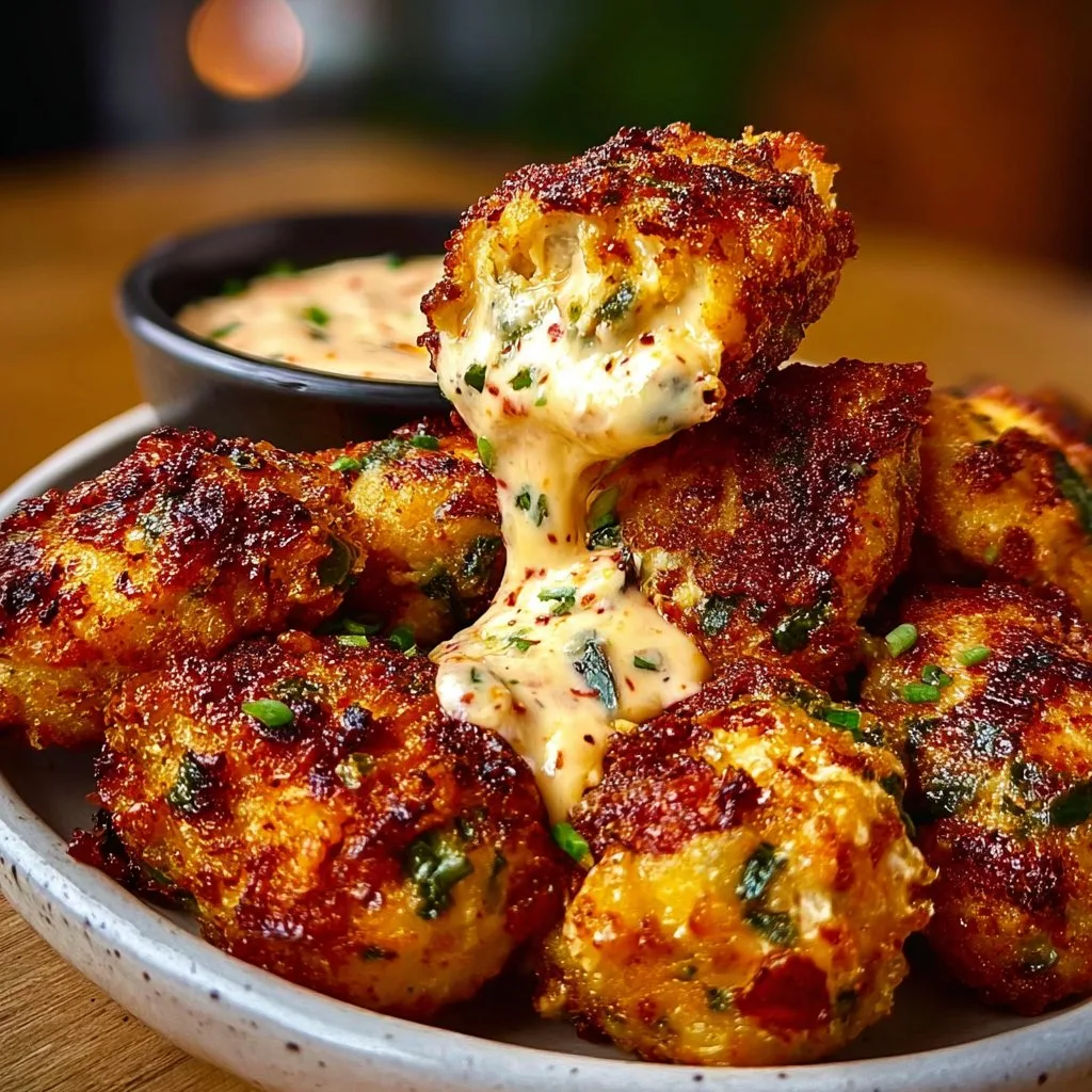 Cheesy Jalapeño Ranch Chicken Poppers