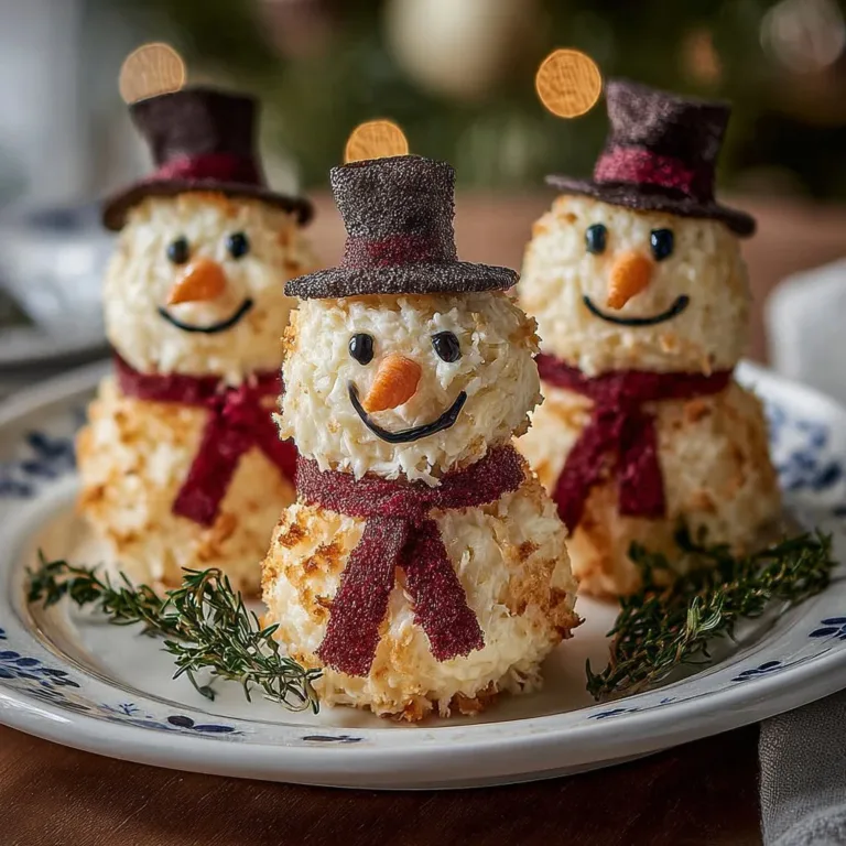 Snowman Cheese Ball Trio for festive holiday gatherings