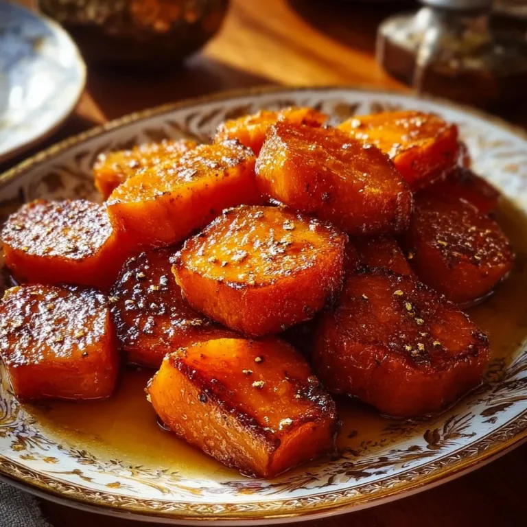 Delicious Southern candied yams served as a traditional dish.