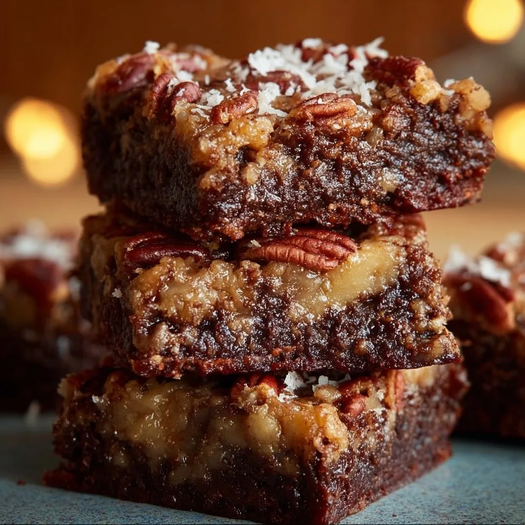 German Chocolate Pecan Brownies
