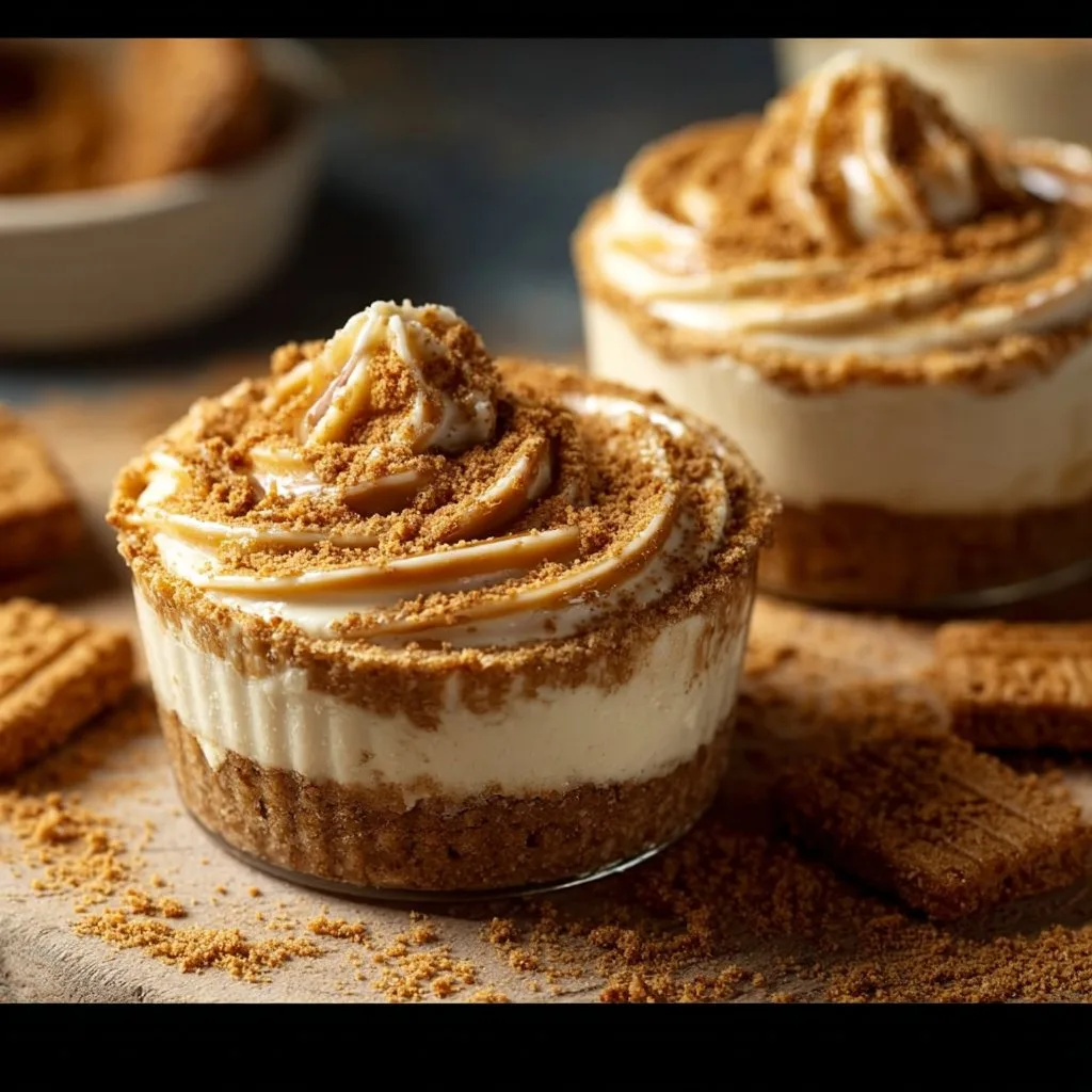No-Bake Biscoff Cheesecake Cups