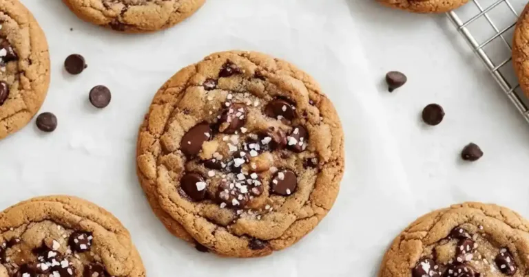 Gluten-free chocolate chip cookies on a plate with chocolate chips