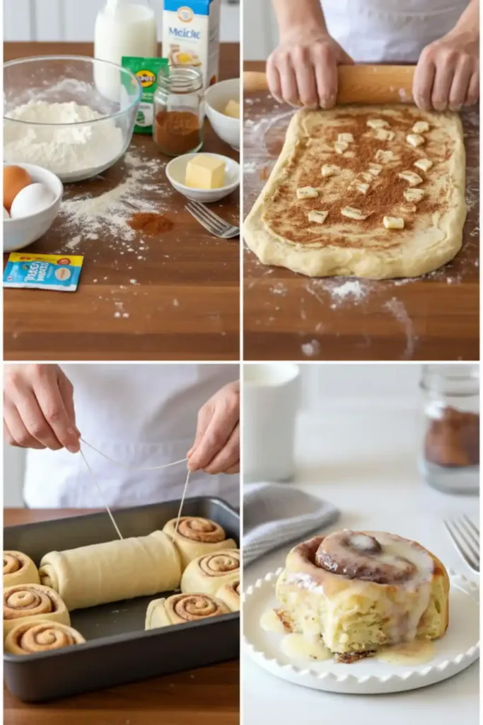 Easy Gluten Free Cinnamon Rolls steps